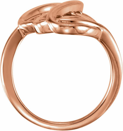 14K Rose Freeform Ring
