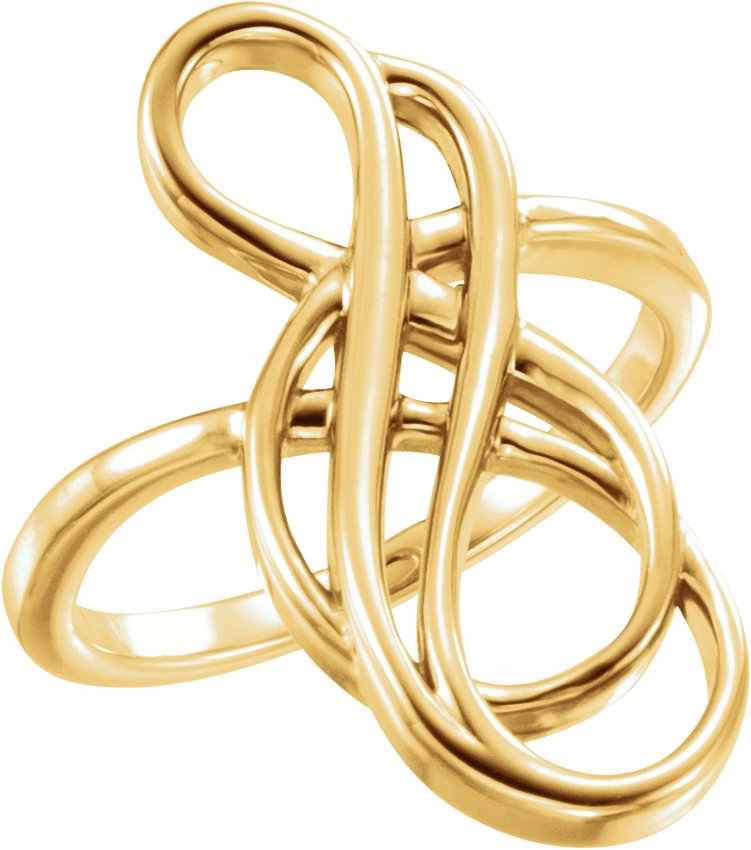 14K Yellow Freeform Ring