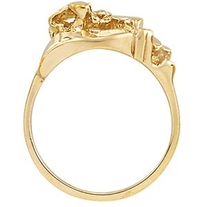 14K Yellow Nugget Ring