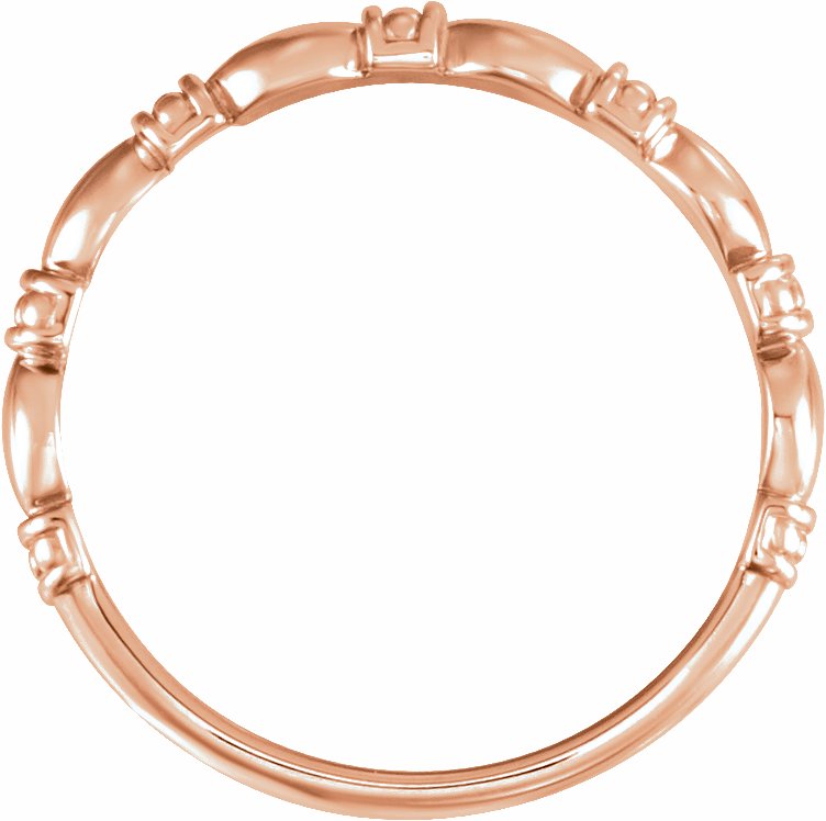 14K Rose Stackable Ring