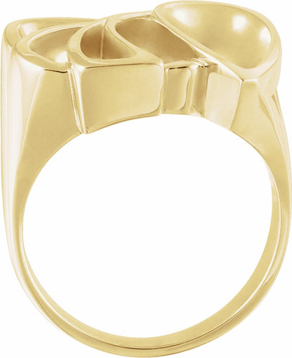 14K Yellow Freeform Ring