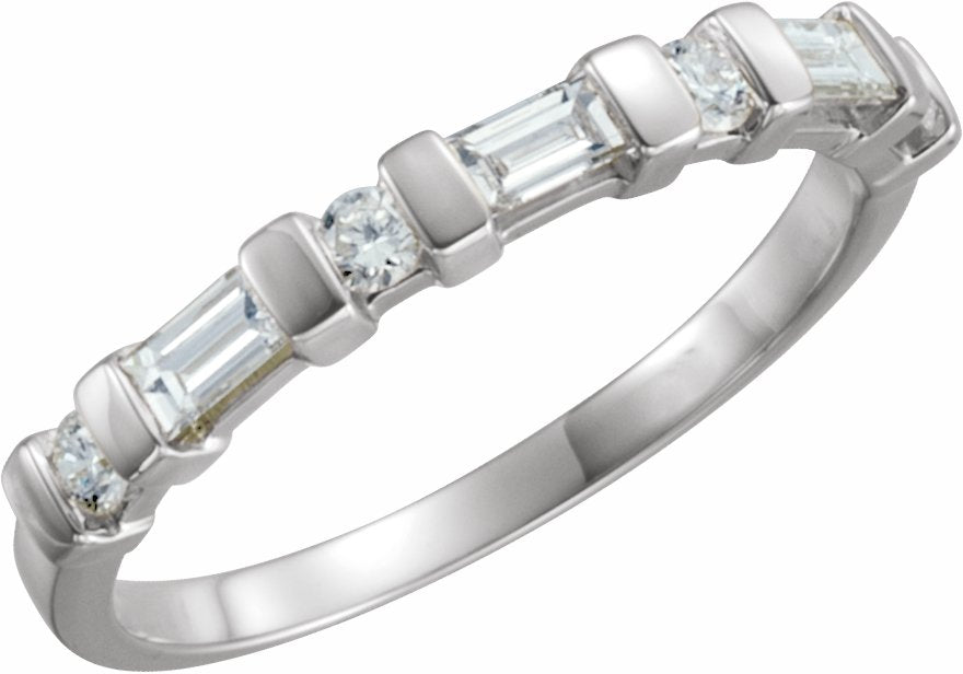 Platinum 3/8 CTW Diamond Anniversary Band