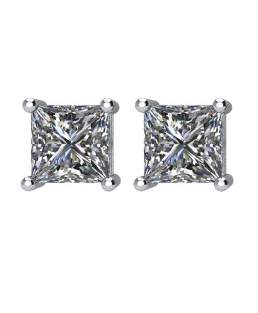 14K White 1 CTW Diamond Earrings