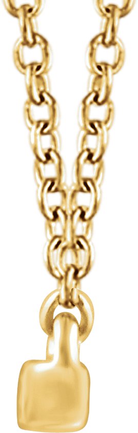 14K Yellow 1/3 CTW Diamond Bar 16-18 Necklace