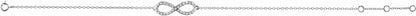 14K White 1/6 CTW Diamond Infinity-Inspired 8 Bracelet