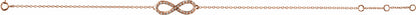 14K Rose 1/6 CTW Diamond Infinity-Inspired 8 Bracelet