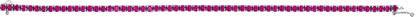 14K White Lab-Grown Ruby Line 7.25 Bracelet
