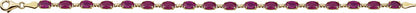 14K Yellow Lab-Grown Ruby 7.25 Bracelet