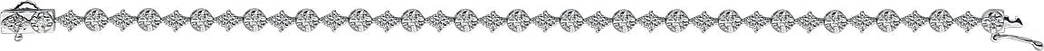 14K White 2 1/2 CTW Diamond 7.5 Bracelet