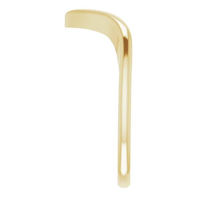 14K Yellow V Ring