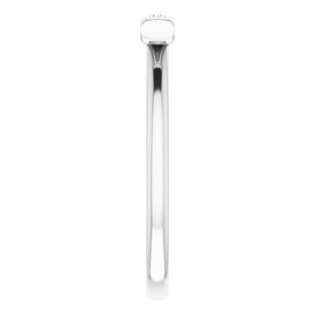 14K White 1/10 CTW Diamond Bar Ring