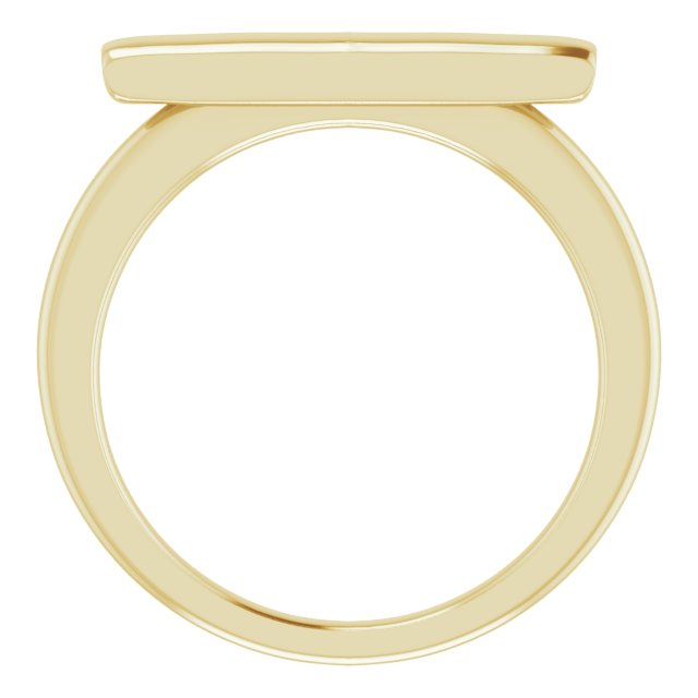 14K Yellow Bar Ring