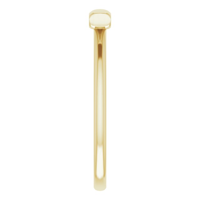 14K Yellow Bar Ring