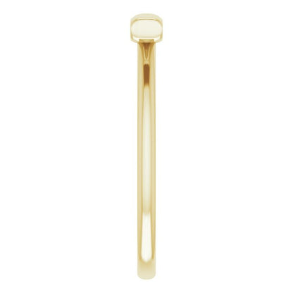 14K Yellow Bar Ring