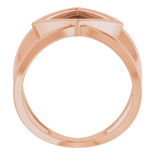 14K Rose Freeform Ring