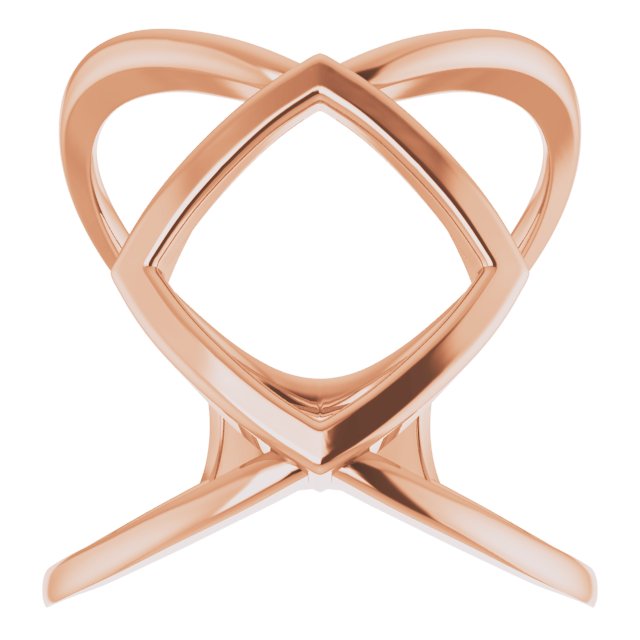 14K Rose Freeform Ring