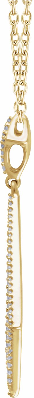 14K Yellow 1/4 CTW Diamond 18 Necklace