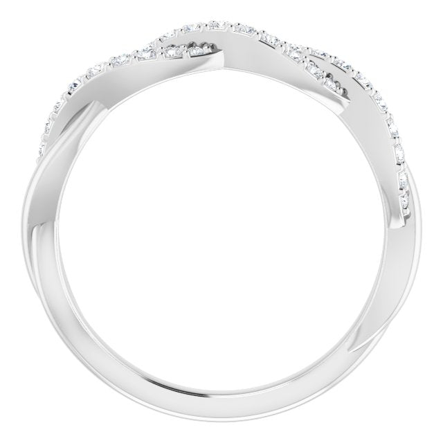 14K White 1/4 CTW Diamond Anniversary Band