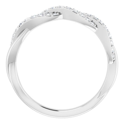 14K White 1/4 CTW Diamond Anniversary Band