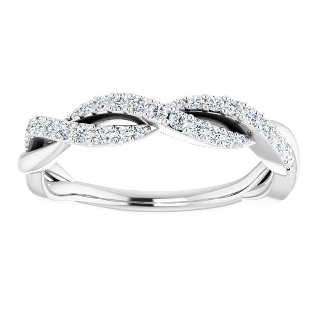 14K White 1/4 CTW Diamond Anniversary Band