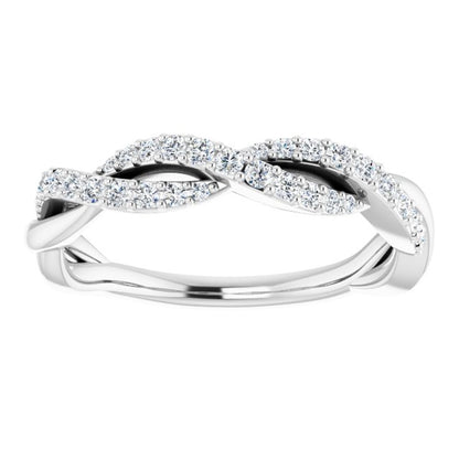 14K White 1/4 CTW Diamond Anniversary Band