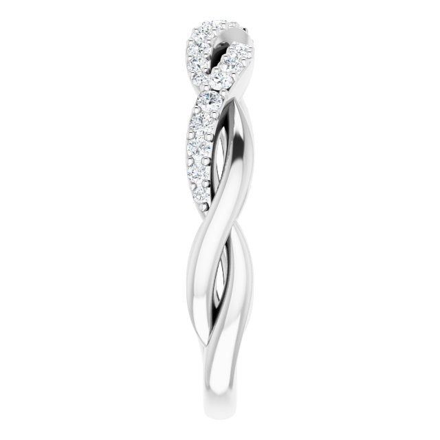 14K White 1/4 CTW Diamond Anniversary Band
