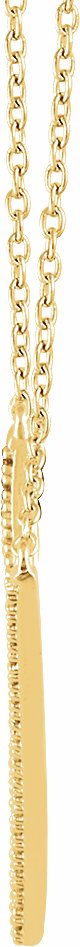 14K Yellow 1/6 CTW Diamond V 16-18 Necklace