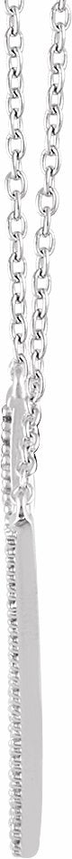 14K White 1/6 CTW Diamond V 16-18 Necklace