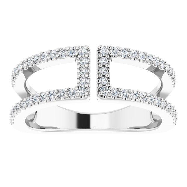 14K White 1/3 CTW Diamond Ring