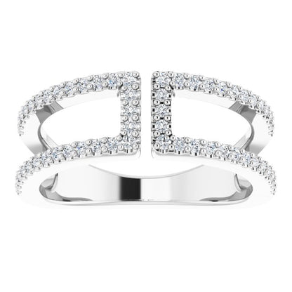 14K White 1/3 CTW Diamond Ring