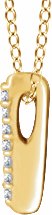 14K Yellow .05 CTW Diamond Bar 16-18 Necklace