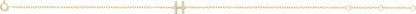 14K Yellow .06 CTW Diamond Initial H 6-7 Bracelet