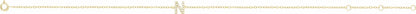 14K Yellow .06 CTW Diamond Initial N 6-7 Bracelet