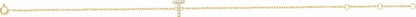 14K Yellow .05 CTW Diamond Initial T 6-7 Bracelet