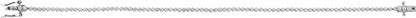 14K White 7/8 CTW Diamond Line 7  Bracelet