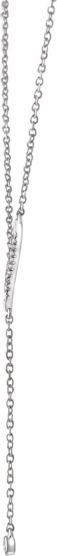 14K White 1/10 CTW Diamond Y 16-18 Necklace