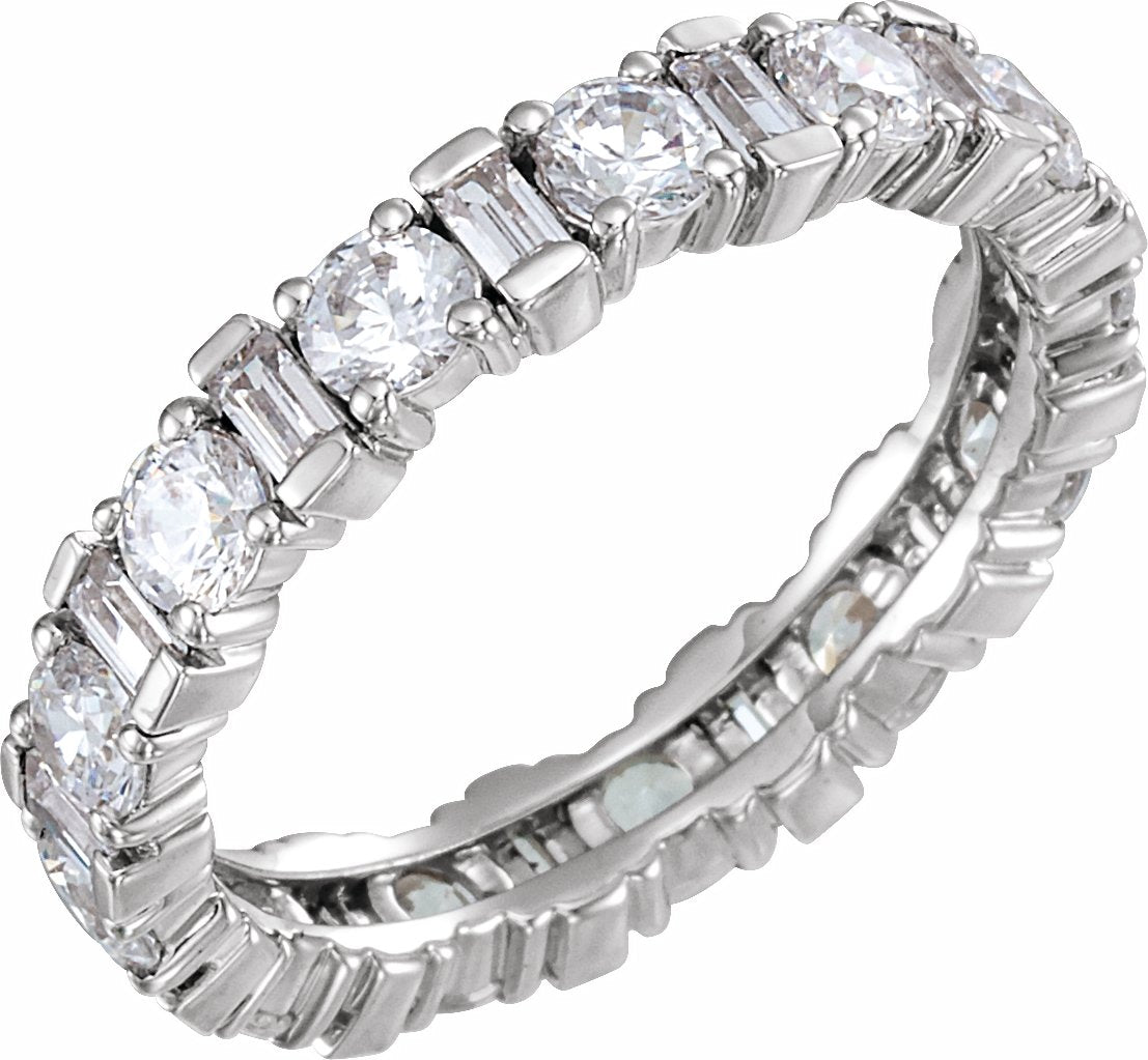 14K White 2 1/6 CTW Diamond Eternity Band