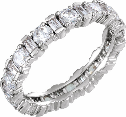 14K White 2 1/6 CTW Diamond Eternity Band
