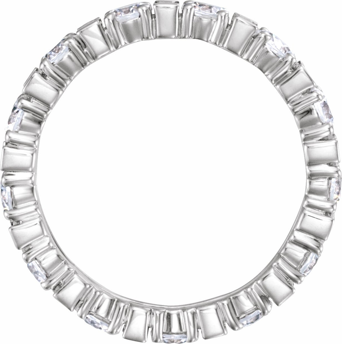 14K White 2 1/6 CTW Diamond Eternity Band
