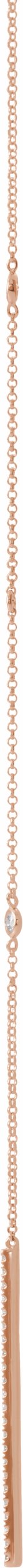 14K Rose 1/3 CTW Diamond Y 15-17 Necklace