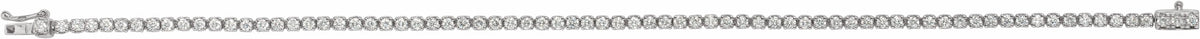 14K White 2 CTW Diamond Line 7 Bracelet
