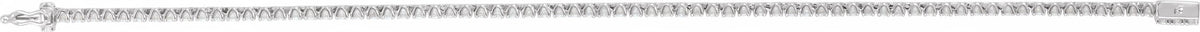 14K White 2 CTW Diamond Line 7 Bracelet