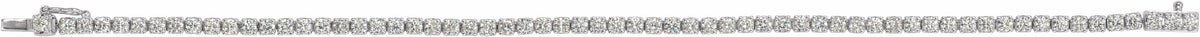 14K White 3 CTW Diamond Line 7 Bracelet
