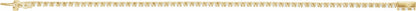 14K Yellow 3 CTW Diamond Line 7 Bracelet