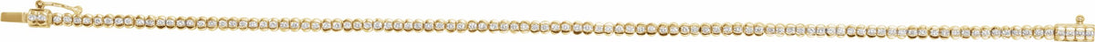 14K Yellow 1 CTW Diamond Line 7 Bracelet