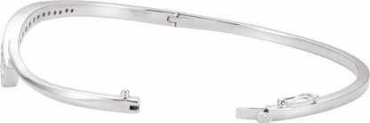 14K White 3/4 CTW Diamond Journey 6.5 Bracelet