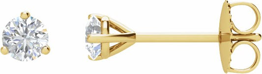 14K Yellow 1/2 CTW Diamond Stud Earrings