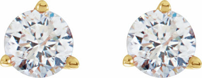 14K Yellow 1/2 CTW Diamond Stud Earrings