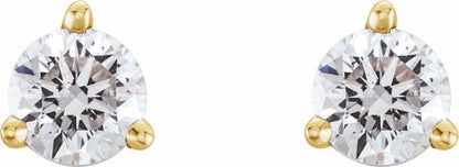 14K Yellow 1/3 CTW Diamond Earrings