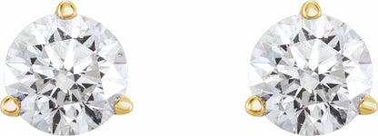 14K Yellow 3/4 CTW Diamond Earrings
